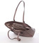 Exkluzívna saffianová dámska kabelka so vzorom staroružová - David Jones Melusina