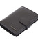 Pánska kožená čierna peňaženka so zápinkou - Bellugio Caeras