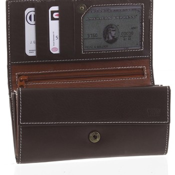 Dámska kožená peňaženka hnedá - Delami Lestiel
