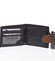 Pánska kožená peňaženka čierno hnedá - Delami 11816
