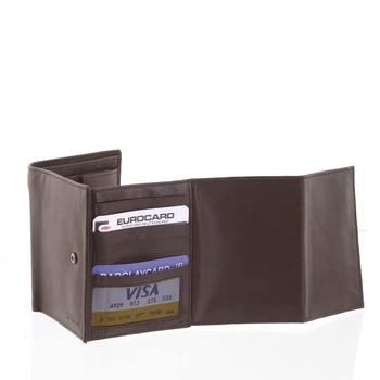 Kožená peňaženka hnedá - Delami 11163