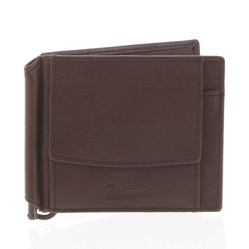 Malá kožená hnedá peňaženka - Delami 8697