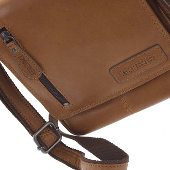 Luxusná pánska kožená taška hnedá - Kimberley Torr