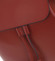 Luxusný dámsky ruksak tmavočervený kožený - ItalY Adelpha