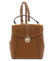 Dámsky originálny kožený hnedý batôžtek/kabelka - ItalY Acnes