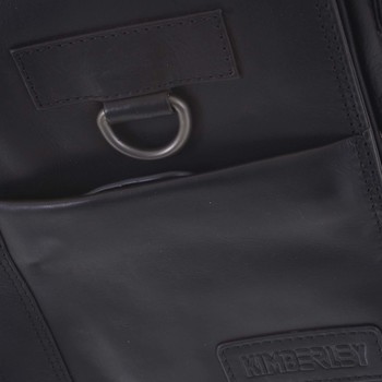 Luxusná pánska kožená taška čierna - Kimberley Nozeus
