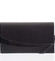 Dámska čierna elegantná matná listová kabelka - Delami Wave