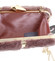 Originálna dámska plyšová listová kabelka v staroružovej farbe - Delami