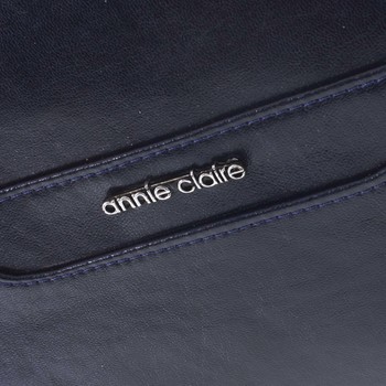 Väčšia elegantná tmavomodrá dámska kabelka - Annie Claire 4081