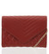 Originálna dámska prešívaná tmavočervená listová kabelka - Delami Agnella