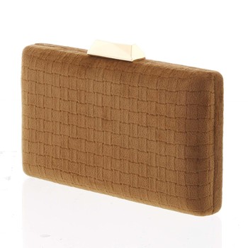 Luxusná semišová originálna hnedá listová kabelka - Delami ZL093