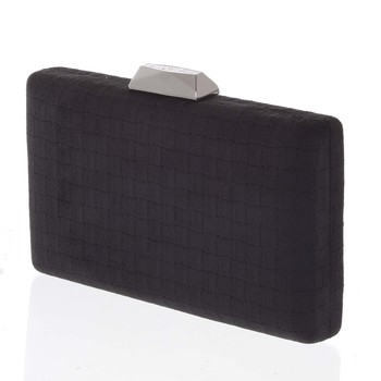 Luxusná semišová originálna čierna listová kabelka - Delami ZL093