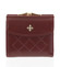 Trendy menšia dámska vínová peňaženka so vzorom - Milano Design SF1815
