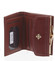 Trendy menšia dámska vínová peňaženka so vzorom - Milano Design SF1815