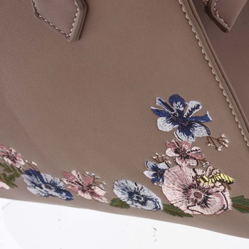 Elegantná kvetinová kabelka do ruky staroružová - David Jones Agave