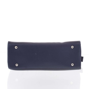 Elegantná kvetinová kabelka do ruky tmavomodrá - David Jones Agave