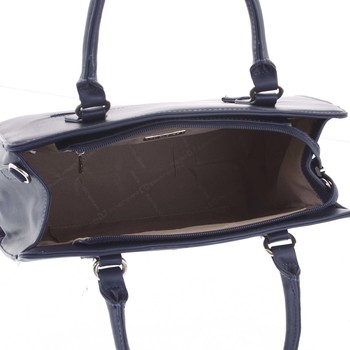 Elegantná kvetinová kabelka do ruky tmavomodrá - David Jones Agave