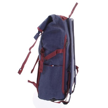 Kombinovaný cestovný ruksak modro-vínový - New Rebels Messer