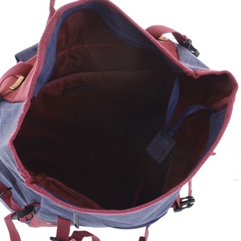 Kombinovaný cestovný ruksak modro-vínový - New Rebels Messer