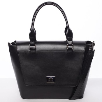 Elegantná pevná kabelka čierna - Delami Amari