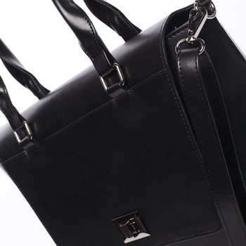 Elegantná pevná kabelka čierna - Delami Amari