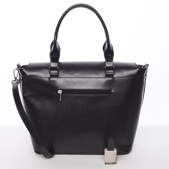 Elegantná pevná kabelka čierna - Delami Amari