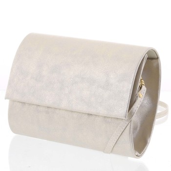 Elegantná dámska zlatá listová kabelka - Delami DM109