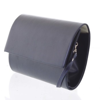 Elegantná dámska tmavomodrá listová kabelka - Delami DM109