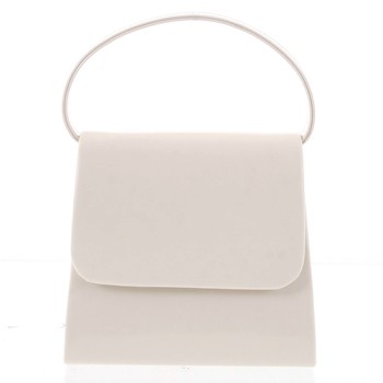 Luxusná dámska listová kabelka/kabelka lakovaná béžová - Delami DM103