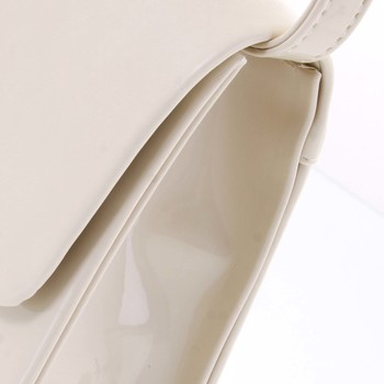 Luxusná dámska listová kabelka/kabelka lakovaná béžová - Delami DM103