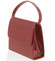 Luxusná dámska listová kabelka/kabelka červená so vzorovanou klopou - Delami DM103