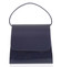 Luxusná dámska listová kabelka/kabelka tmavomodrá so vzorovanou klopou - Delami DM103