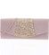 Noblesná dámska saténová listová kabelka ružová - Delami JY7073