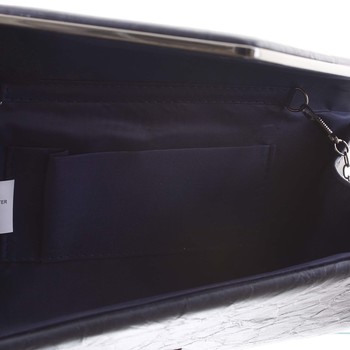 Štýlová dámska listová kabelka vzorovaná tmavomodrá - Delami HD743