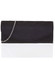 Atraktívna dámska saténová čierna listová kabelka - Delami K016