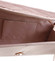 Atraktívna dámska saténová tmavoružová listová kabelka - Delami K016