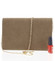 Módna dámska listová kabelka khaki - Delami HL3080