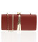 Exkluzívna malá dámska listová kabelka tmavočervená - Delami ZL2097