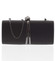 Exkluzívna malá dámska listová kabelka čierna - Delami ZL2097