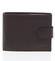 Pánska kožená peňaženka hnedá sa zápinky - Diviley Univerzum