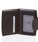 Elegantná hnedá kožená peňaženka so zápinkou - Diviley Universit
