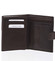 Väčšia pánska hnedá kožená peňaženka so zápinkou - Diviley Heelal