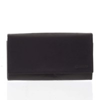Dámska klasická čierna kožená peňaženka - Diviley Svemir