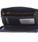 Luxusná veľká hadia kožená modrá peňaženka s odleskom - Lorenti 119SK