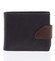 Hladká pánska čierna kožená peňaženka - Tomas 76VT