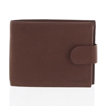 Jednoduchá pánska kožená hnedá peňaženka - Delami 1313CND 