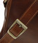 Väčšia pracovná kožená taška antukovohnedá - ItalY Equado Achilles