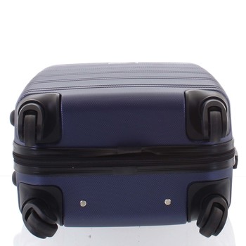 Kvalitný a elegantný pevný tmavomodrý cestovný kufor - Agrado Michael L