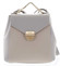 Malý luxusný kožený sivo pieskový batôžtek / kabelka - Hexagona Zondra