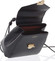Malý luxusný kožený čierny batôžtek / kabelka - Hexagona Zondra